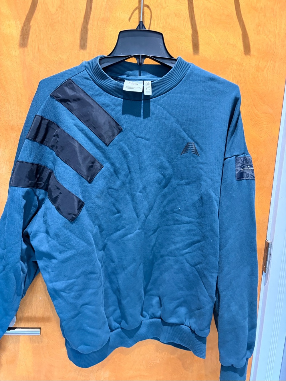 Adidas X Anthony Edwards Heavyweight Blue Crewneck Sweatshirt Men’s size Medium